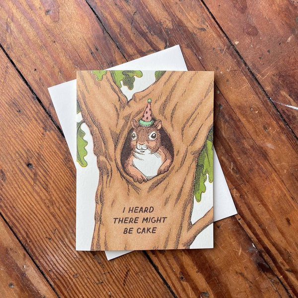 Squirrel Birthday Card - DIGS