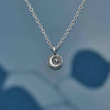 Star and Moon Sterling Silver 18 Inch Necklace - DIGS
