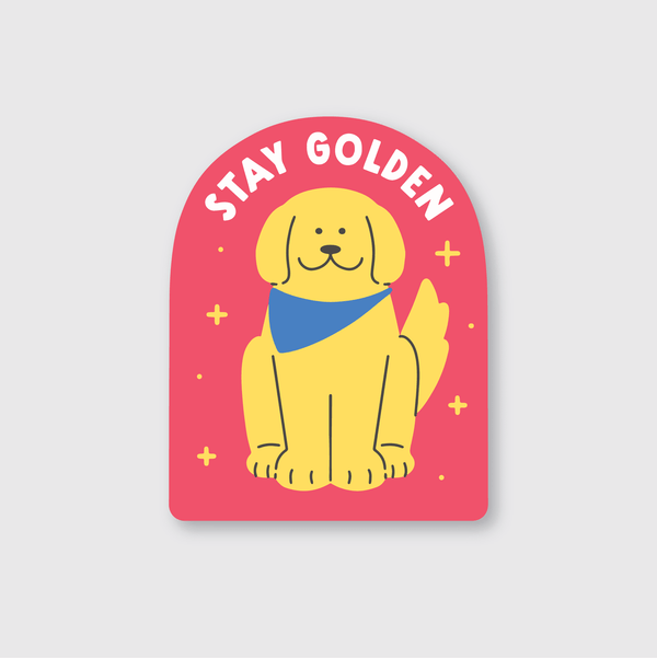Stay Golden Dog Sticker - DIGS
