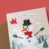 Sticker Scene Card - Build a Snowman - DIGS