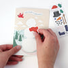 Sticker Scene Card - Build a Snowman - DIGS