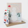 Sticker Scene Card - Build a Snowman - DIGS