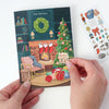 Sticker Scene Card - Cozy Fireplace - DIGS