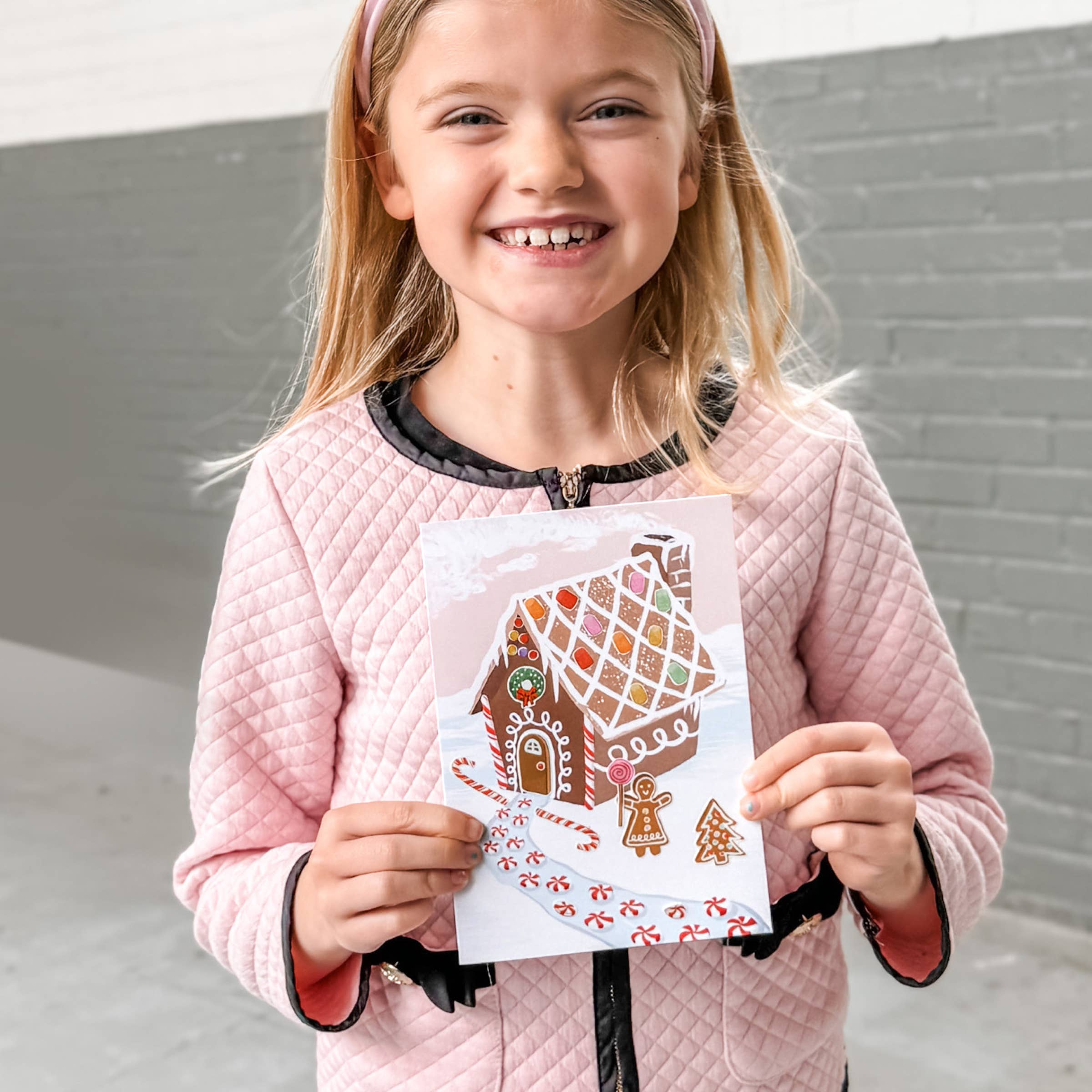 Sticker Scene Card - Gingerbread House - DIGS