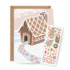 Sticker Scene Card - Gingerbread House - DIGS