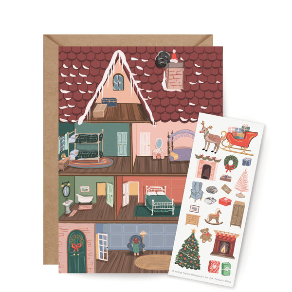 Sticker Scene Card - Holiday House - DIGS