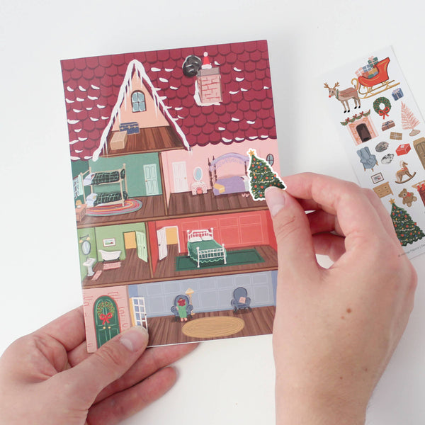 Sticker Scene Card - Holiday House - DIGS