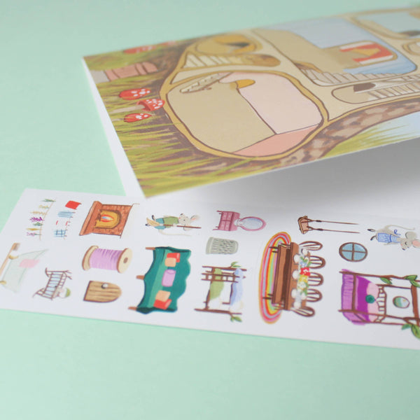 Sticker Scene Card - Mouse House - DIGS
