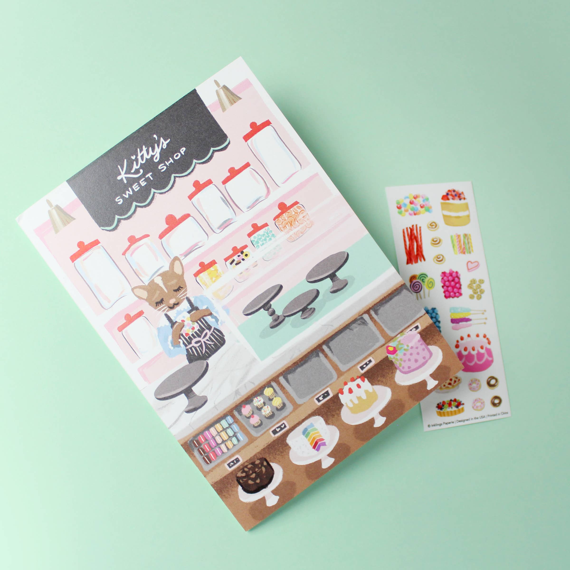 Sticker Scene Card - Sweet Shop - DIGS