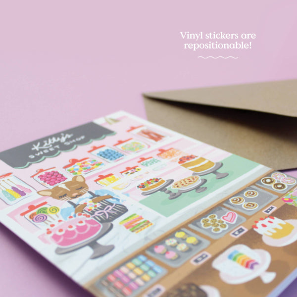 Sticker Scene Card - Sweet Shop - DIGS