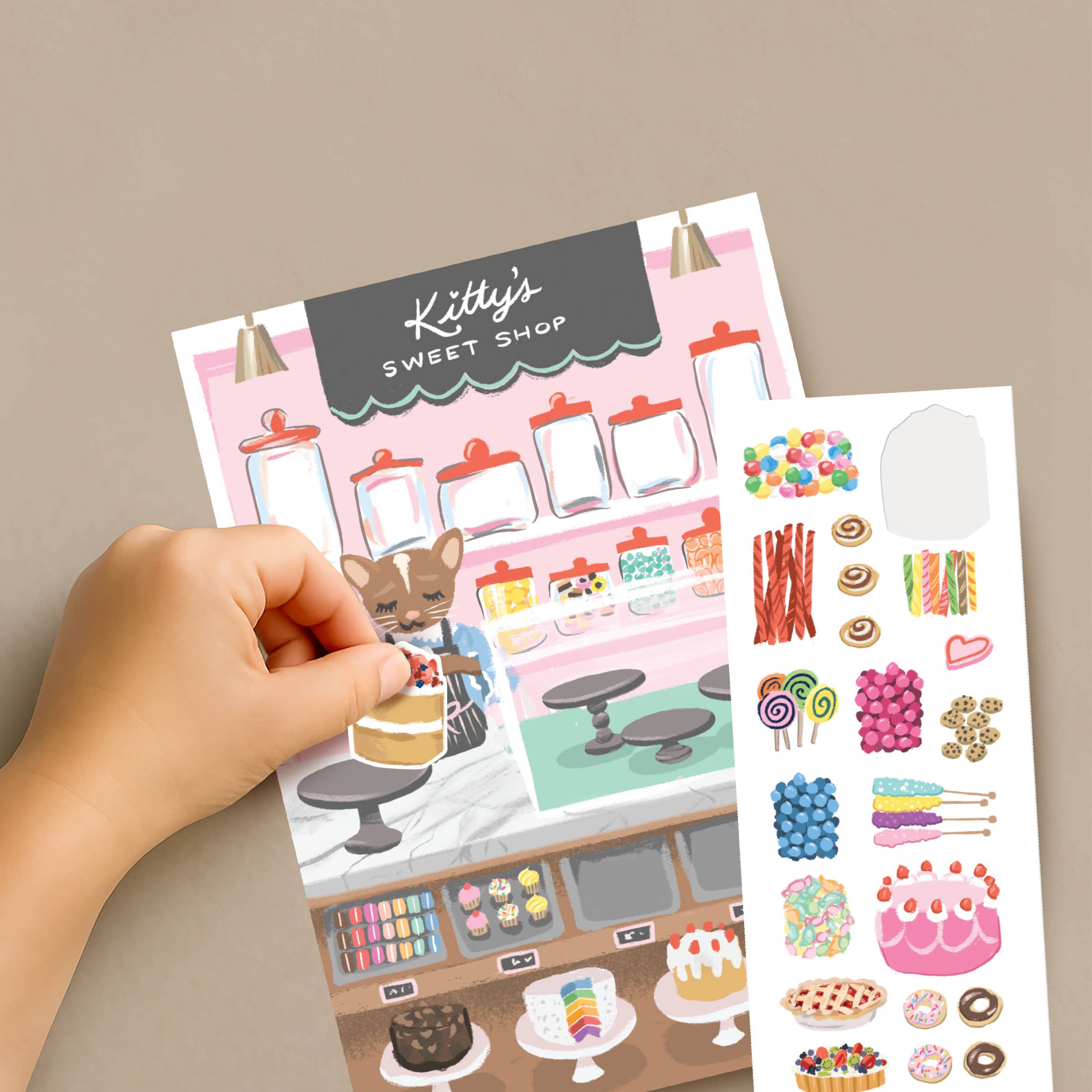 Sticker Scene Card - Sweet Shop - DIGS
