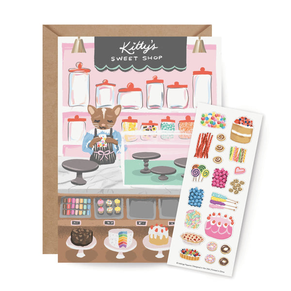 Sticker Scene Card - Sweet Shop - DIGS