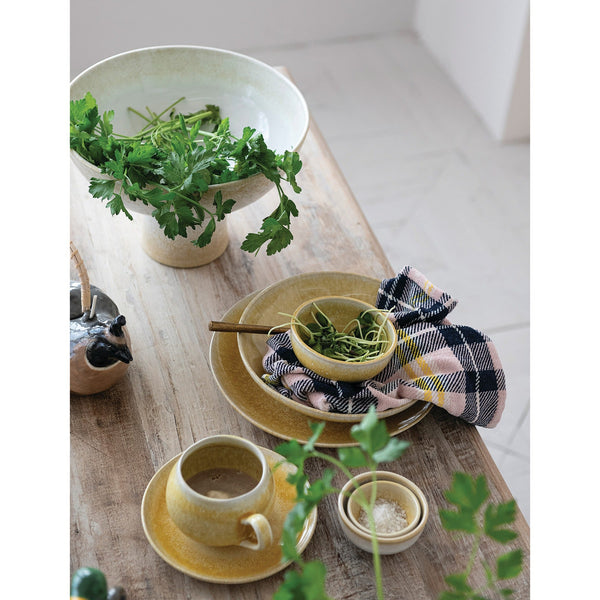 Stoneware Pedestal Bowl - DIGS