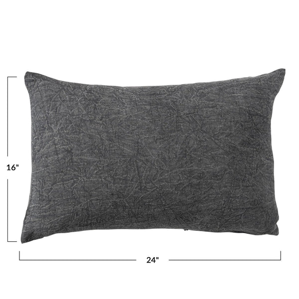 Stonewashed Linen Lumbar Pillows - DIGS