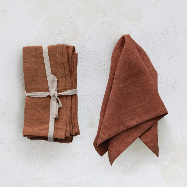 Stonewashed Linen Napkin Set - DIGS