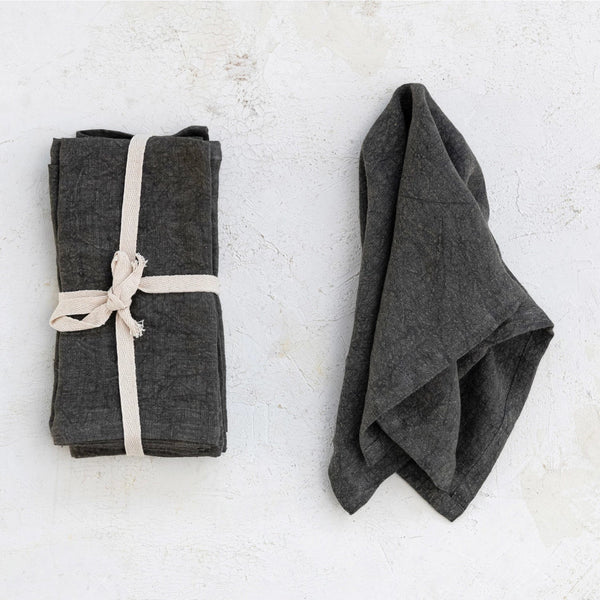 Stonewashed Linen Napkin Set - DIGS