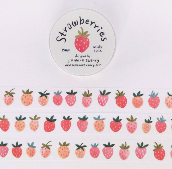 Strawberries Washi Tape - DIGS