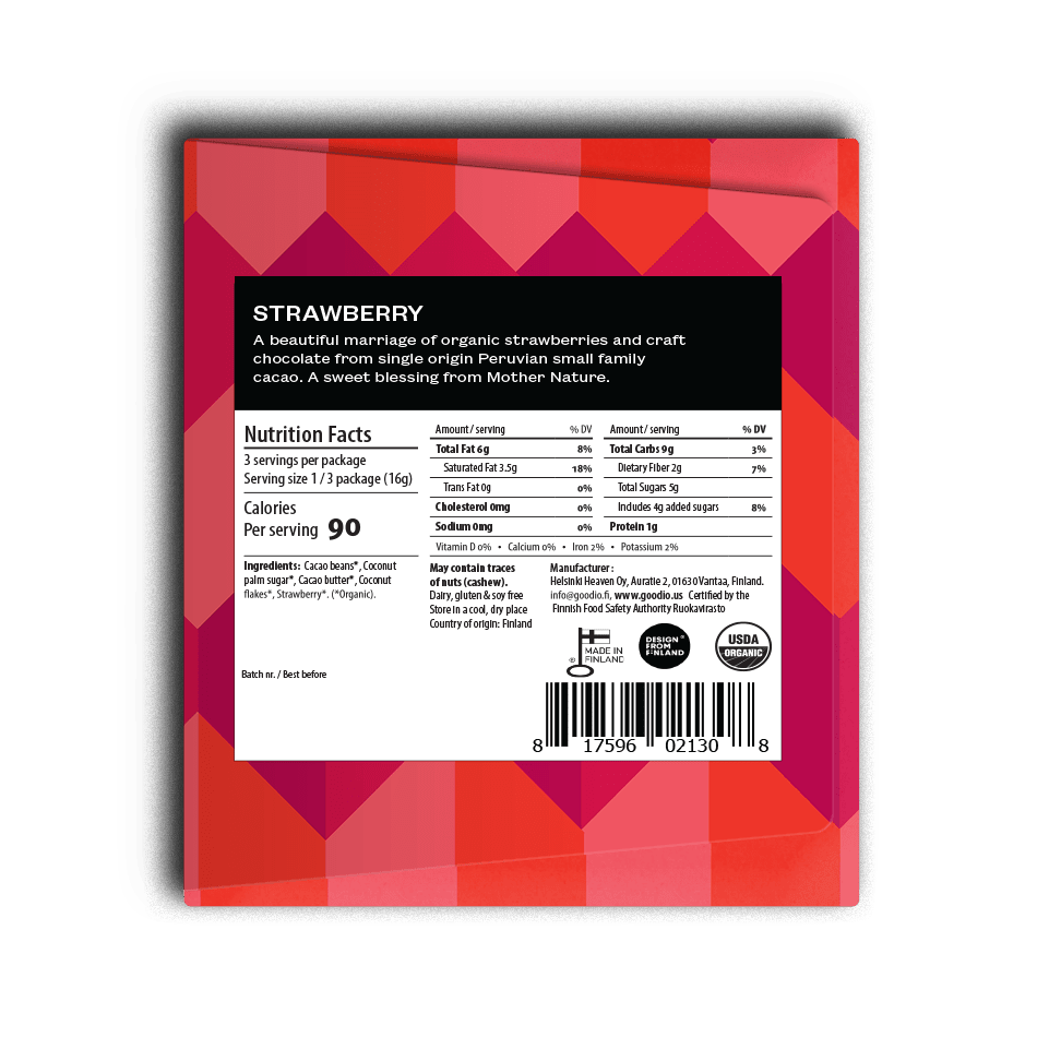 Strawberry 49% Chocolate Bar - DIGS