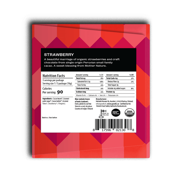 Strawberry 49% Chocolate Bar - DIGS