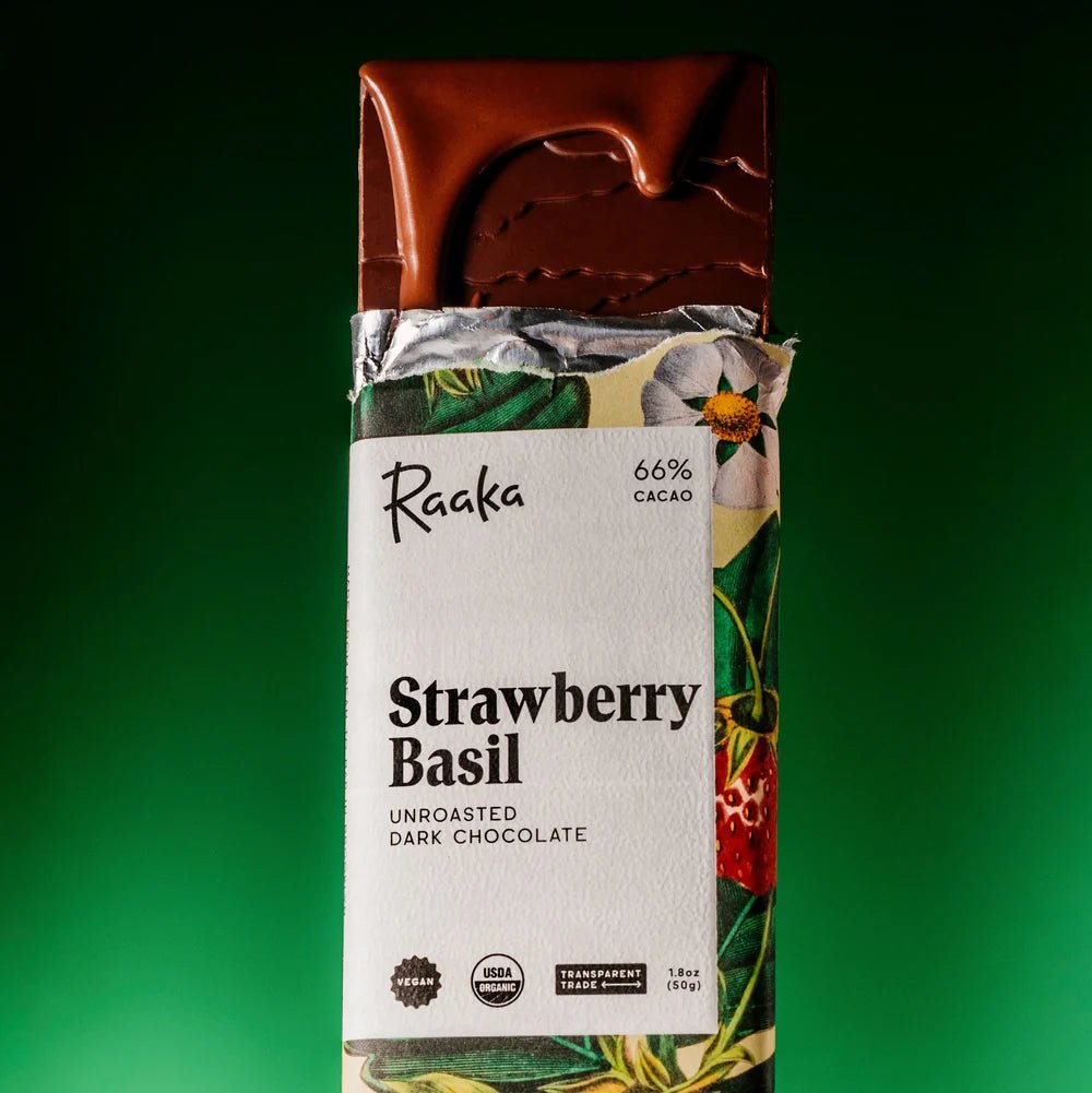 Strawberry Basil Dark Chocolate Bar - DIGS