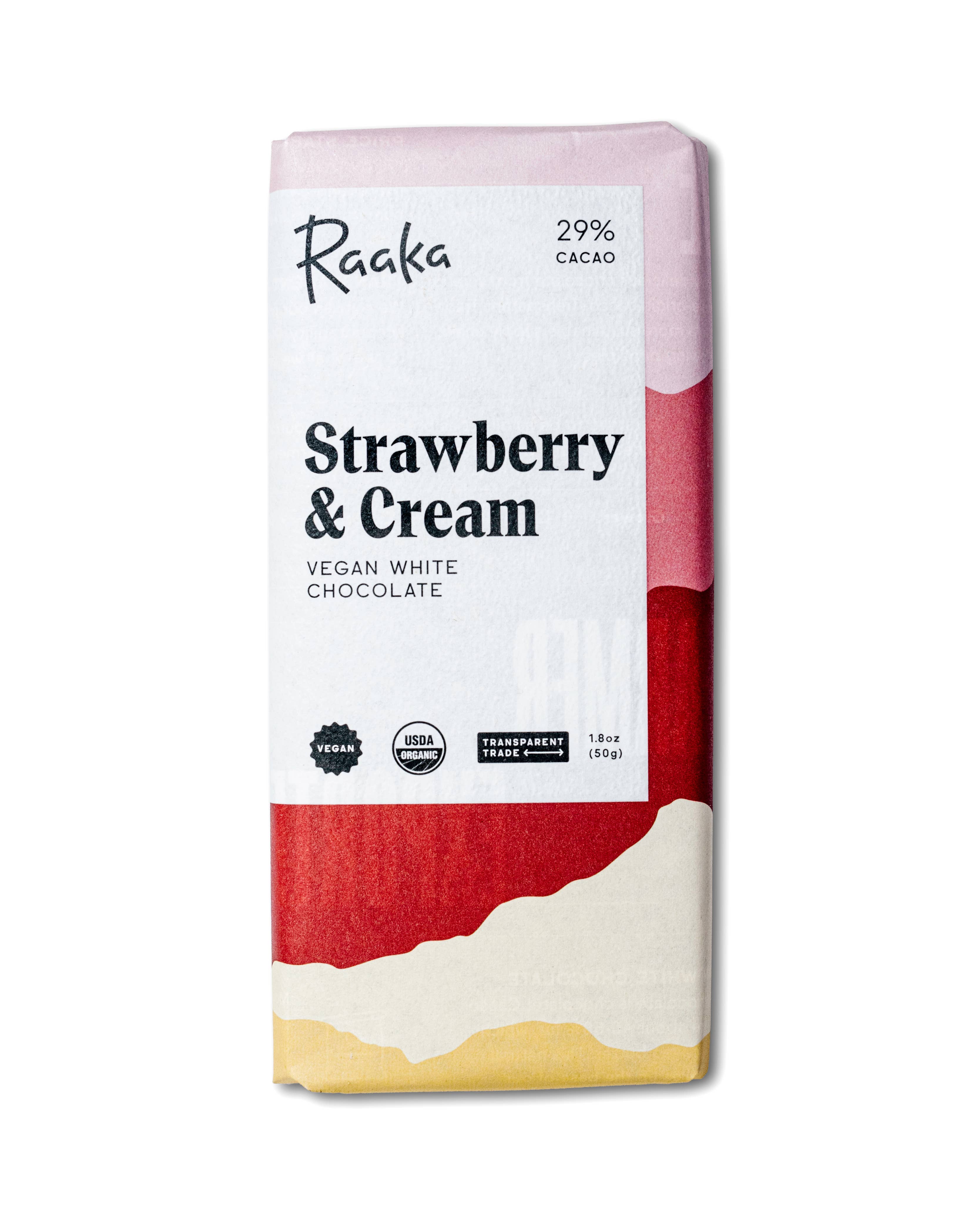 Strawberry & Cream White Chocolate Bar - DIGS
