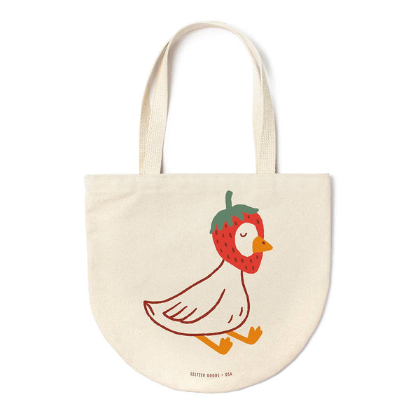 Strawberry Goose Round Tote - DIGS