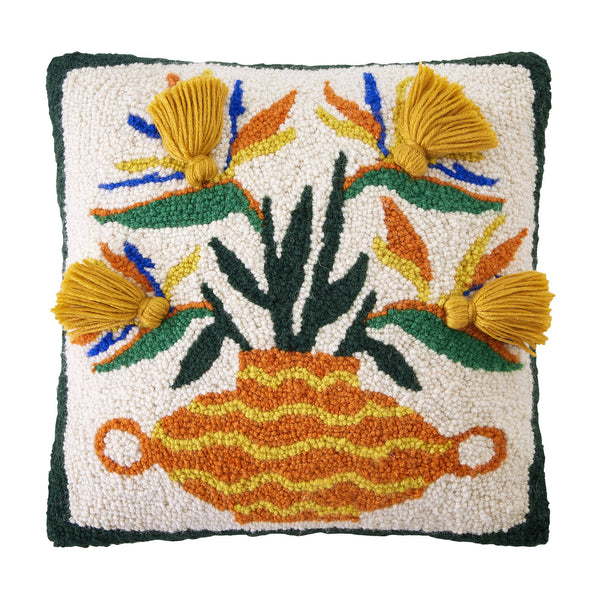 Strelitzia With Tassels Hook Pillow - DIGS