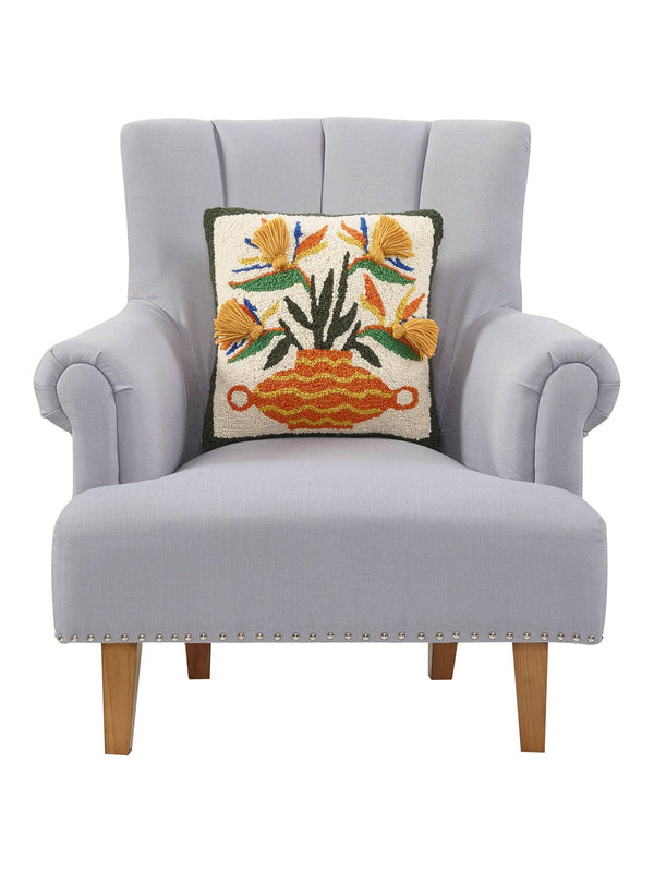 Strelitzia With Tassels Hook Pillow - DIGS