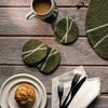 Striato Felted Wool Coasters Set - DIGS