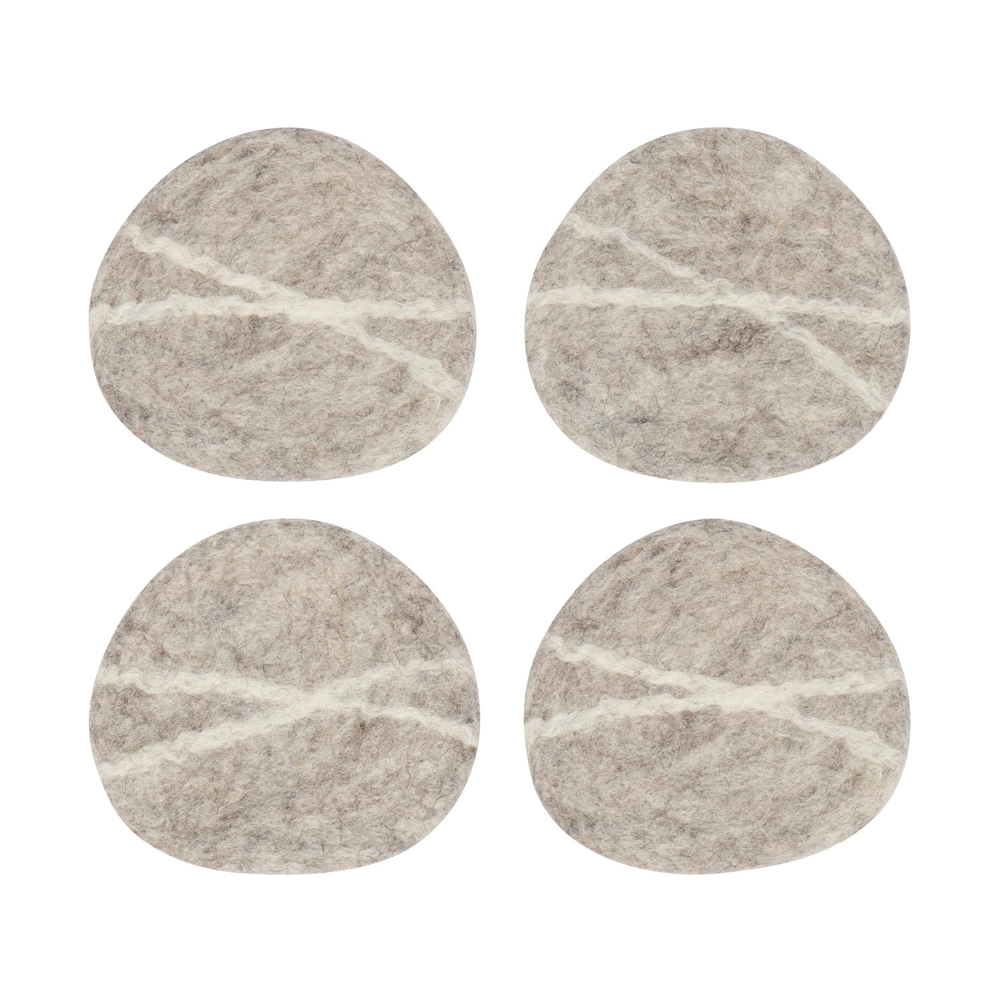 Striato Felted Wool Coasters Set - DIGS