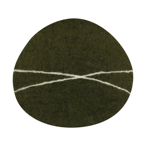 Striato Felted Wool Coasters Set - DIGS