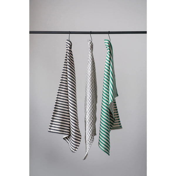 Stripes and Grid Tea Towel Set - DIGS