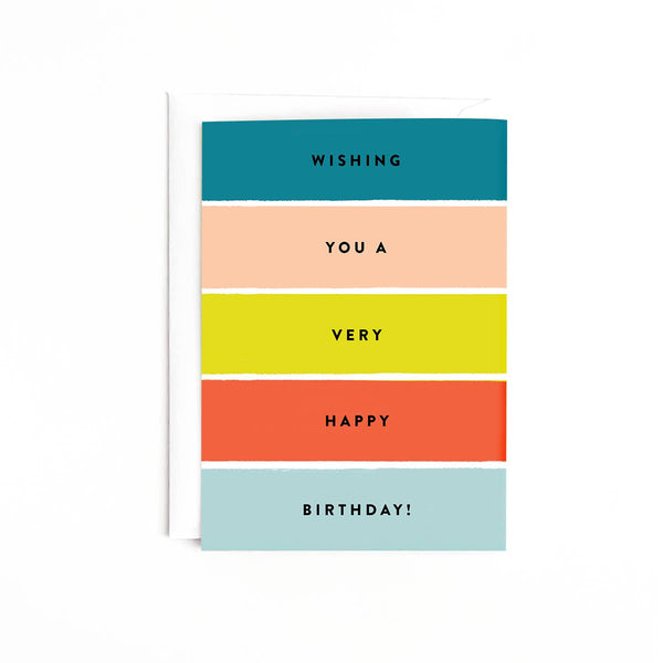 Stripes Birthday Card - DIGS