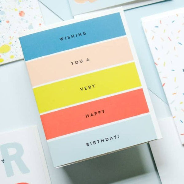 Stripes Birthday Card - DIGS