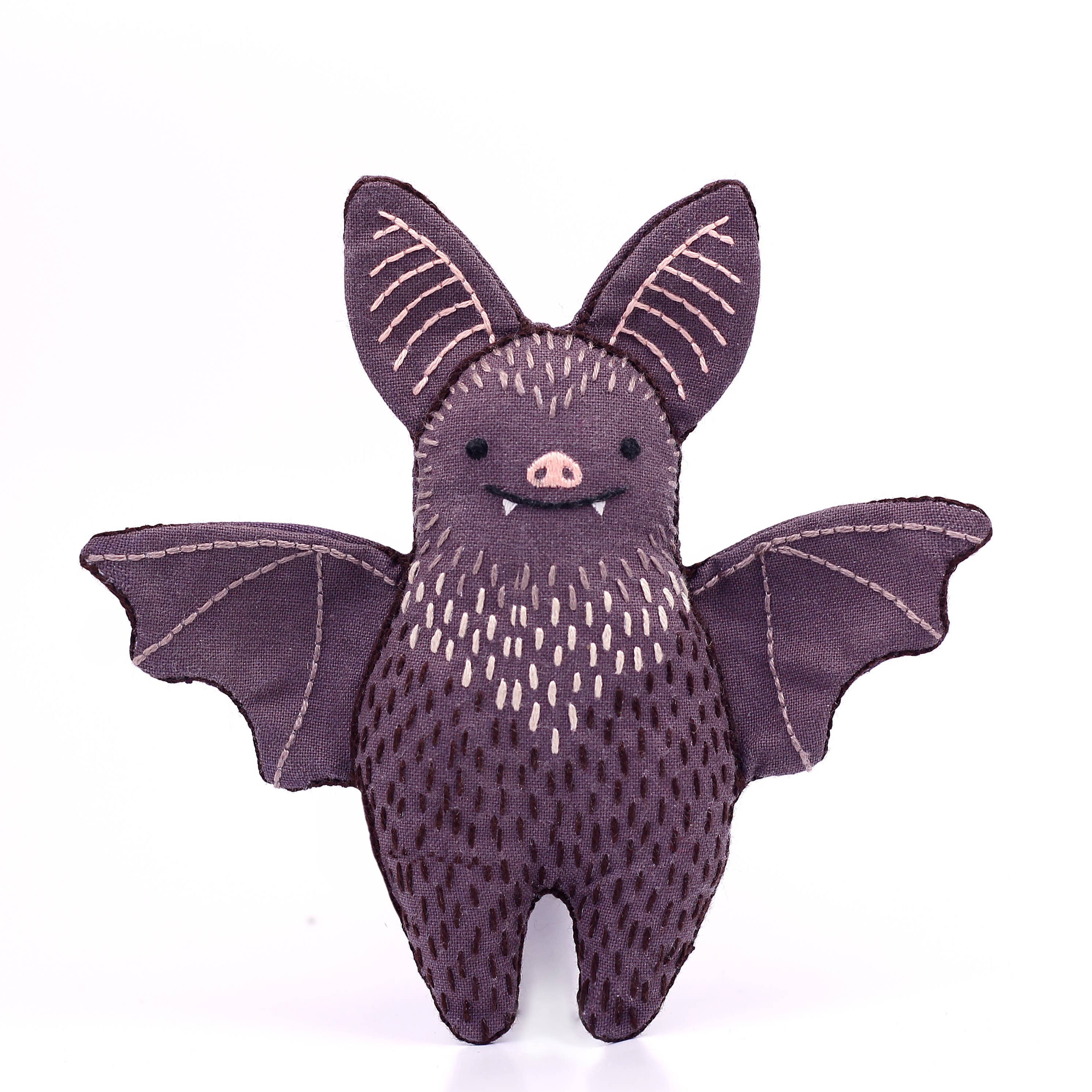 Stuffed Bat Embroidery Kit - DIGS