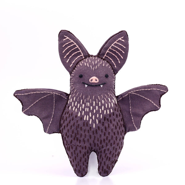 Stuffed Bat Embroidery Kit - DIGS