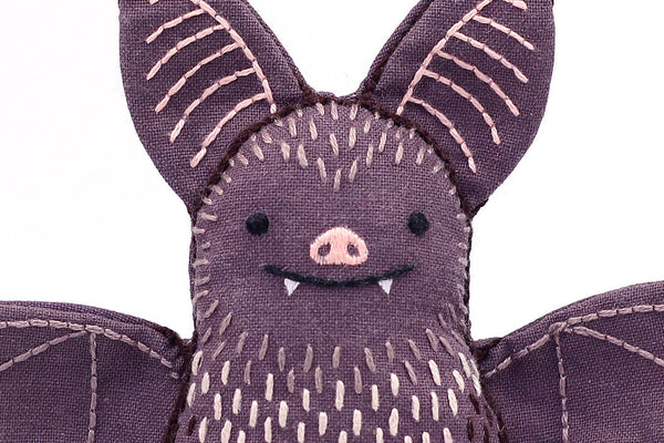 Stuffed Bat Embroidery Kit - DIGS