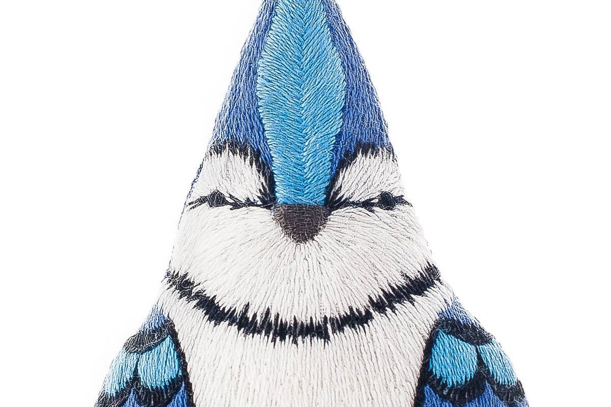 Stuffed Blue Jay Embroidery Kit - DIGS