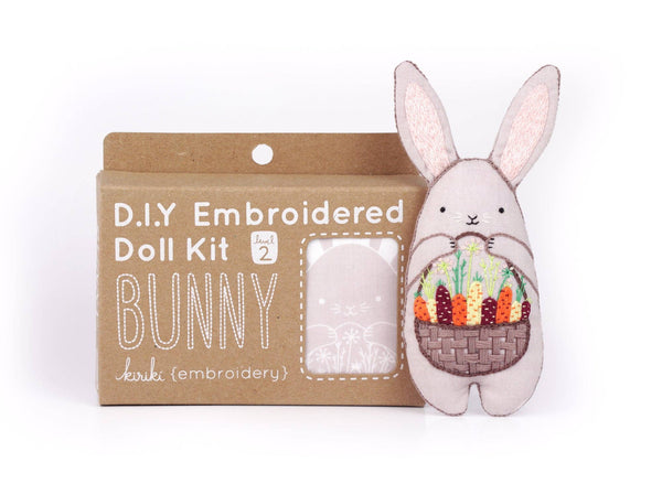 Stuffed Bunny Embroidery Kit - DIGS