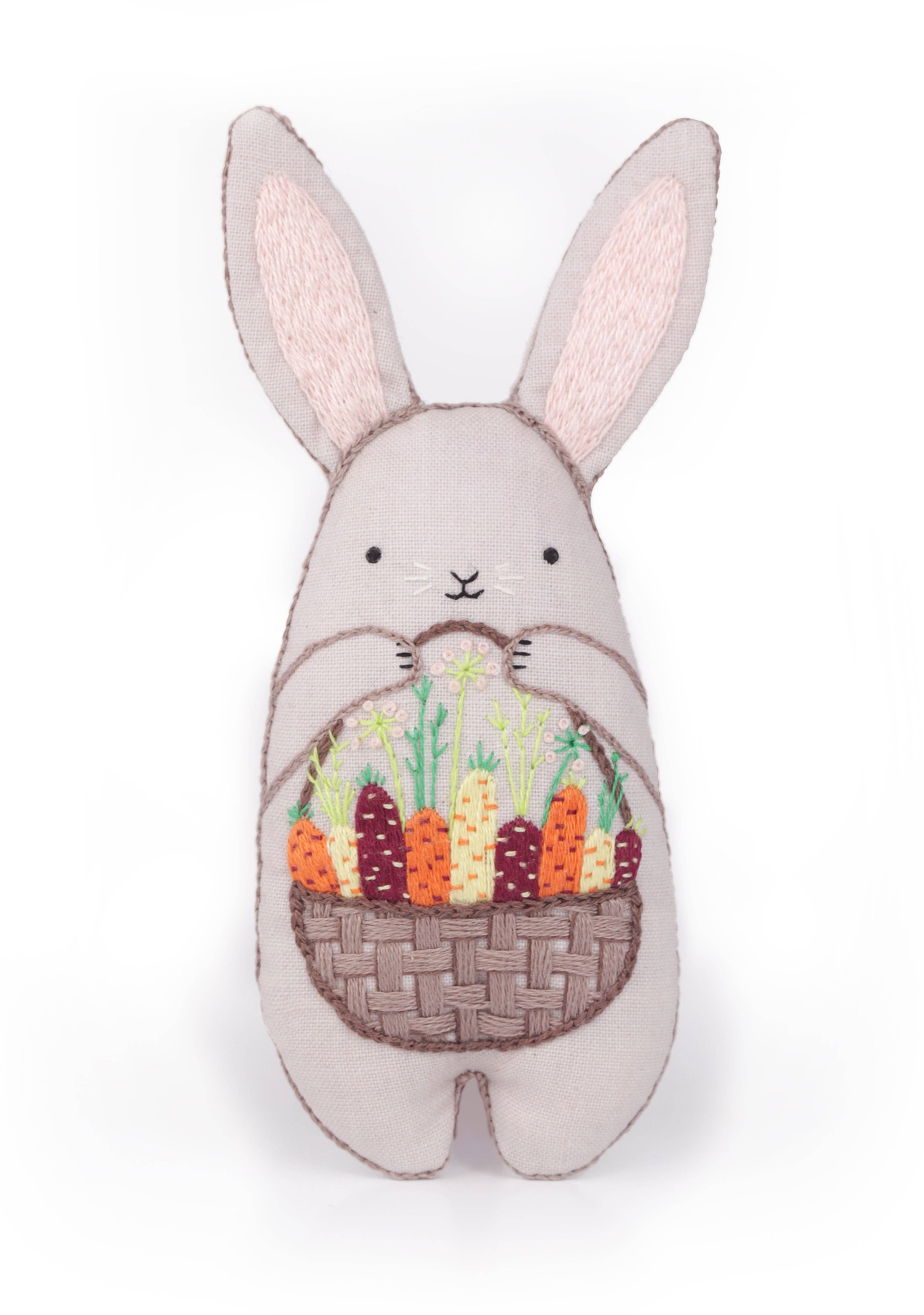 Stuffed Bunny Embroidery Kit - DIGS