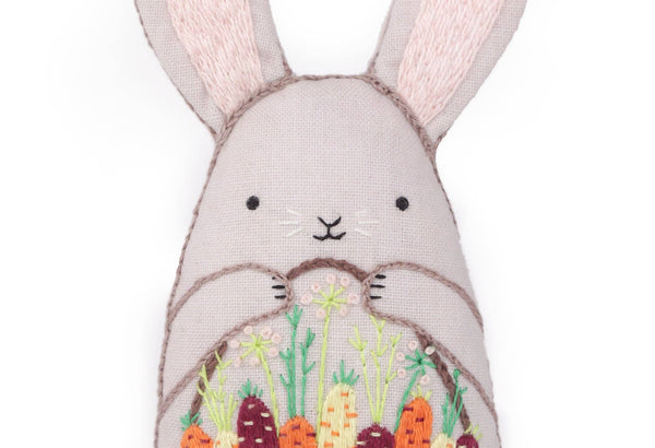 Stuffed Bunny Embroidery Kit - DIGS
