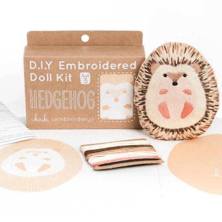 Stuffed Hedgehog Embroidery Kit - DIGS