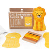 Stuffed Lion Embroidery Kit - DIGS