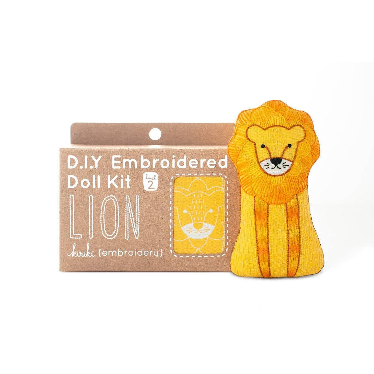 Stuffed Lion Embroidery Kit - DIGS