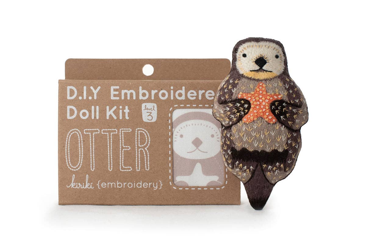 Stuffed Otter Embroidery Kit - DIGS