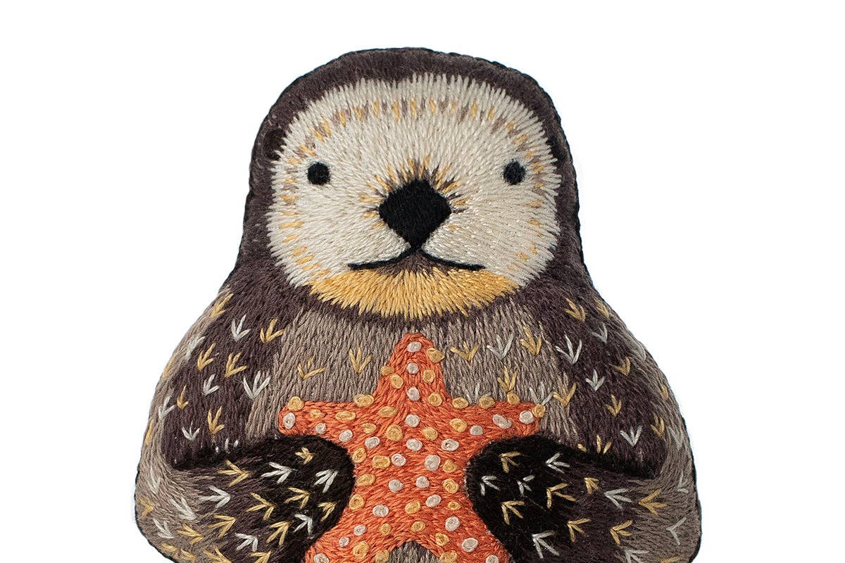 Stuffed Otter Embroidery Kit - DIGS