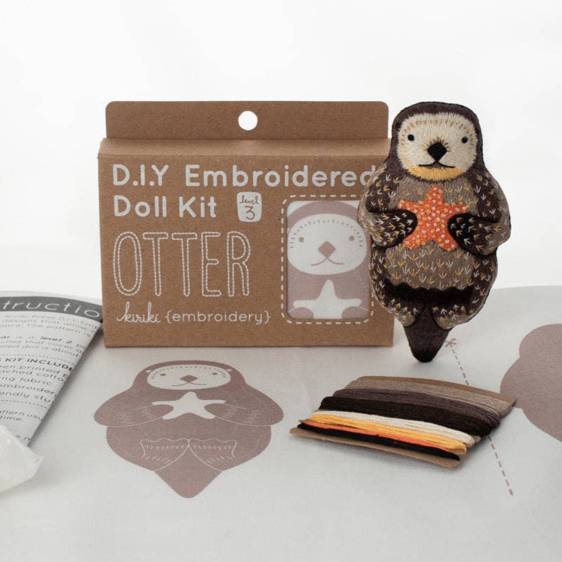 Stuffed Otter Embroidery Kit - DIGS