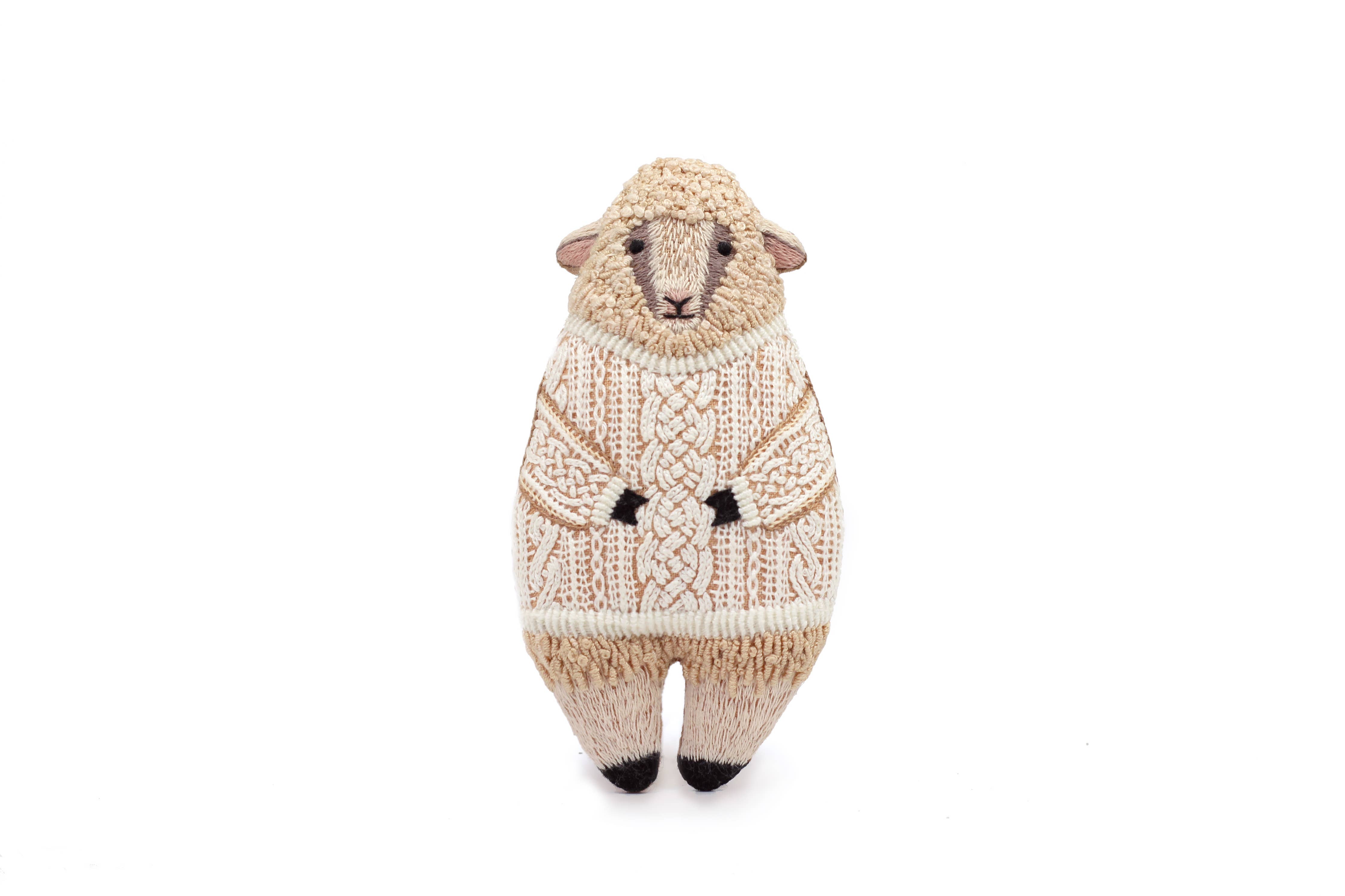 Stuffed Sheep Embroidery Kit - DIGS