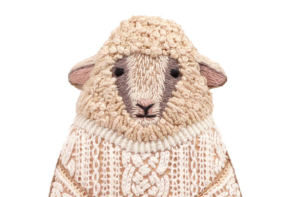 Stuffed Sheep Embroidery Kit - DIGS