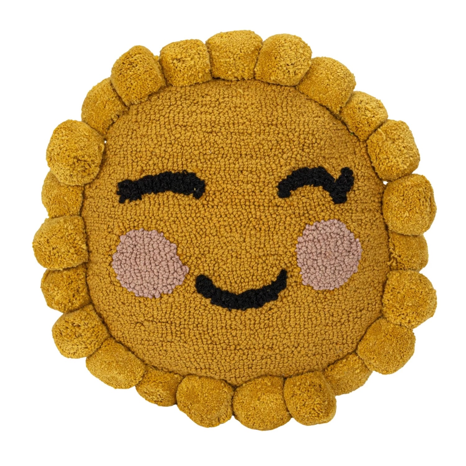 Sun Face Punch Hook Pillow - DIGS